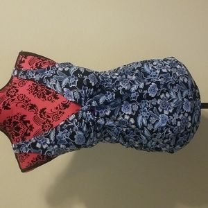 *3 FOR $13* Blue Floral Tankini Swim Suit Top